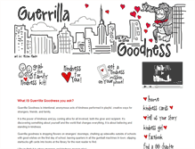 Tablet Screenshot of guerrillagoodness.com